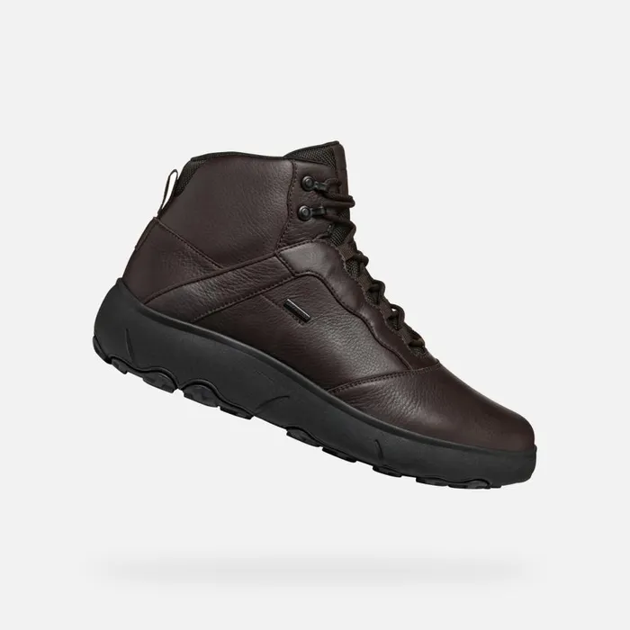 Geox Ankle Boots NEBULA GRIP ABX MAN Coffee Mid Calf Boots Coffee 8211 Man