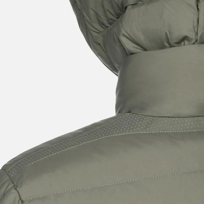 Geox Down Jackets ELVER MAN Light Olive Green Short Down Jacket Light Olive Green 8211 Man