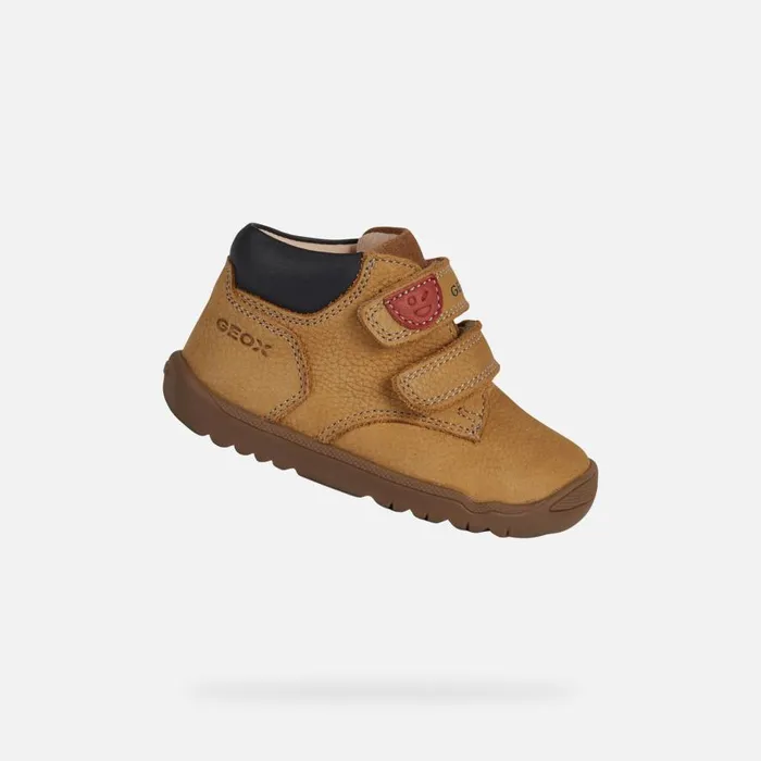 Geox First Steps MACCHIA C Sneakers With Straps Biscuit Baby Geox Biscuit 8211 Kids