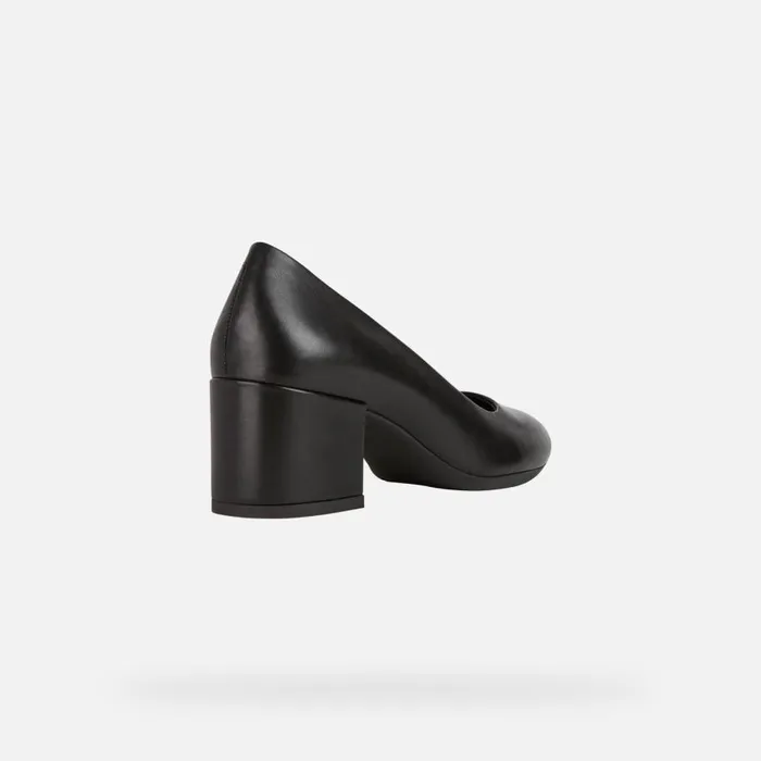 Geox Pumps ELEANA Women039s Black Medium Heel Pumps Geox Black 8211 Woman
