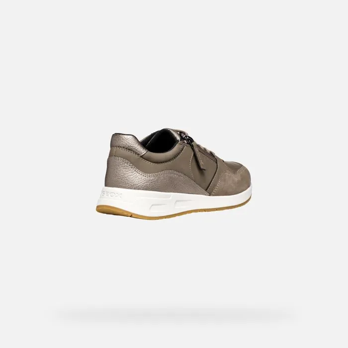 Geox Sneakers BULMYA WOMAN Dove GreyTaupe Low Top Sneakers Dove Greytaupe 8211 Woman