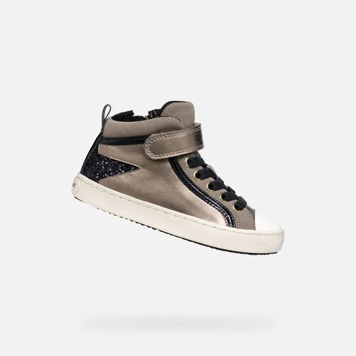 Geox Sneakers KALISPERA GIRL Dark BeigeBlack High Top Sneakers Dark Beigeblack 8211 Kids Geox Sneakers KALISPERA GIRL Dark BeigeBlack High Top Sneakers Dark Beigeblack 8211 Kids