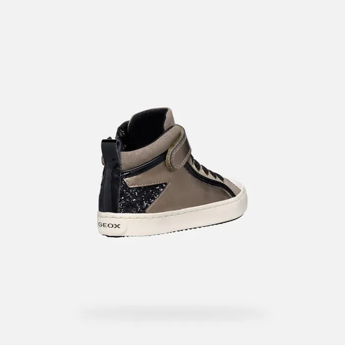 Geox Sneakers KALISPERA GIRL Dark BeigeBlack High Top Sneakers Dark Beigeblack 8211 Kids