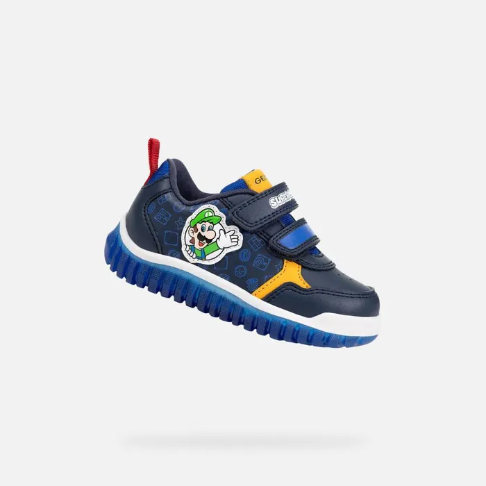 Geox Sneakers LIGHTYLOO BABY NavyRoyal Nintendo 8211 Supermario Navyroyal 8211 Kids