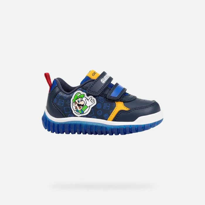 Geox Sneakers LIGHTYLOO BABY NavyRoyal Nintendo 8211 Supermario Navyroyal 8211 Kids