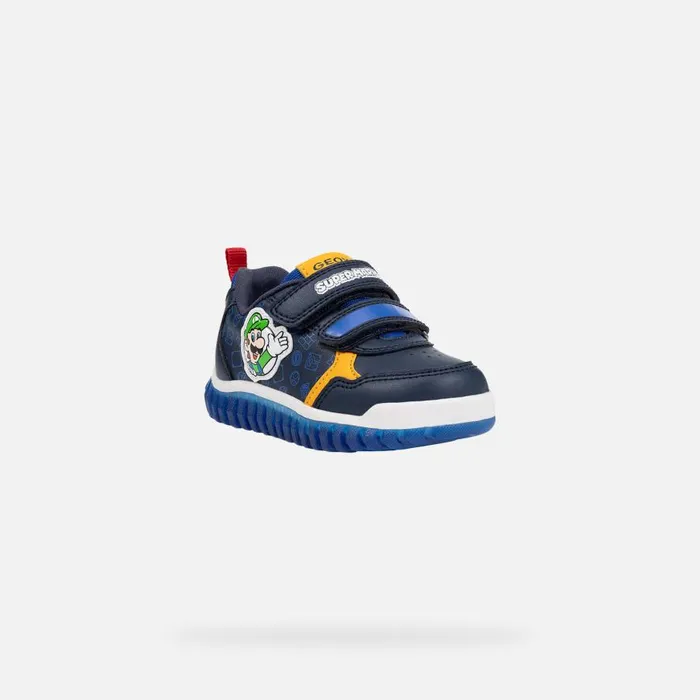 Geox Sneakers LIGHTYLOO BABY NavyRoyal Nintendo 8211 Supermario Navyroyal 8211 Kids