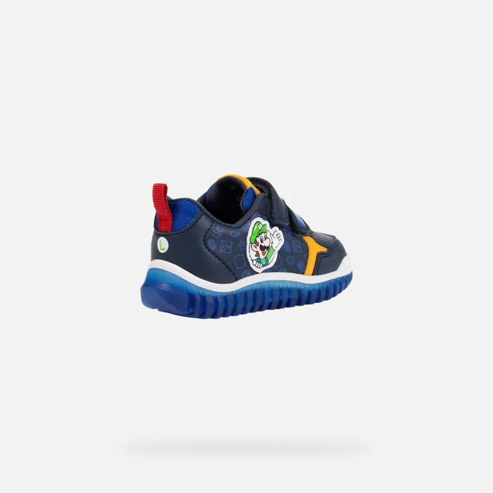 Geox Sneakers LIGHTYLOO BABY NavyRoyal Nintendo 8211 Supermario Navyroyal 8211 Kids