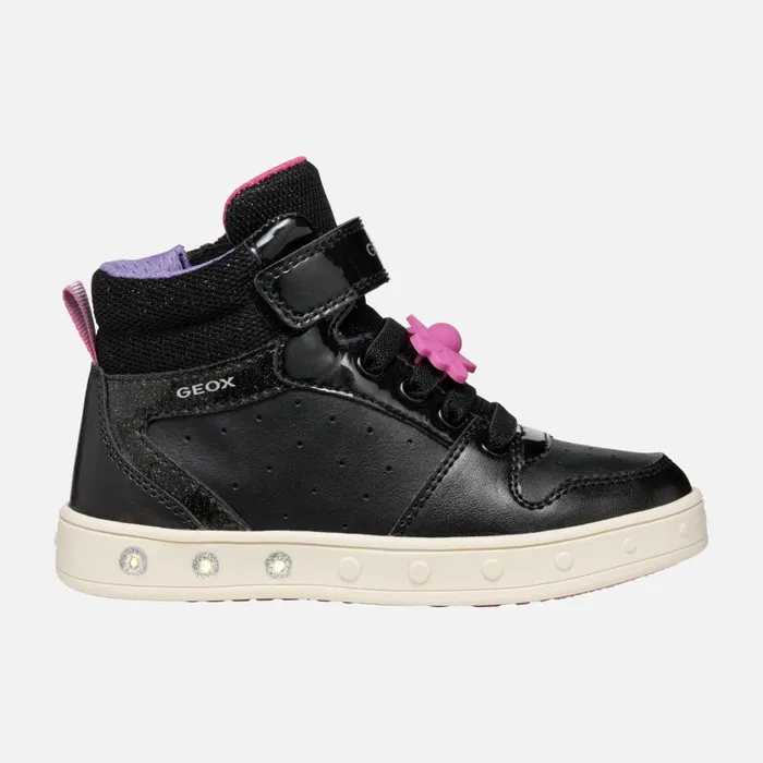 Geox Sneakers SKYLIN GIRL BlackFuchsia High Top Sneakers Blackfuchsia 8211 Kids