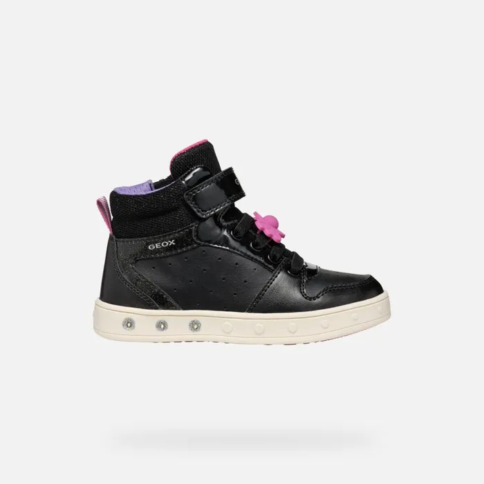Geox Sneakers SKYLIN GIRL BlackFuchsia High Top Sneakers Blackfuchsia 8211 Kids