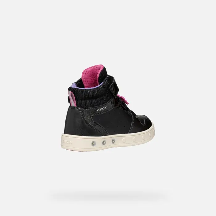 Geox Sneakers SKYLIN GIRL BlackFuchsia High Top Sneakers Blackfuchsia 8211 Kids