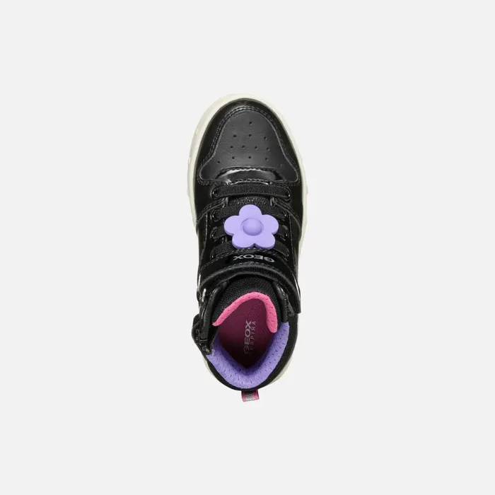 Geox Sneakers SKYLIN GIRL BlackFuchsia High Top Sneakers Blackfuchsia 8211 Kids