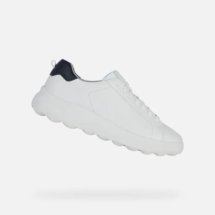 Geox Sneakers SPHERICA EC41 Men039s White Low Top Sneakers Geox White 8211 Man