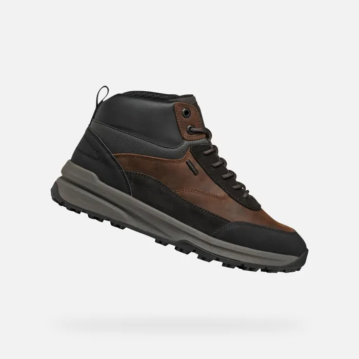 Geox Sneakers STERRATRAIL GRIP ABX MAN Dark Coffee Waterproof Trainers Dark Coffee 8211 Man