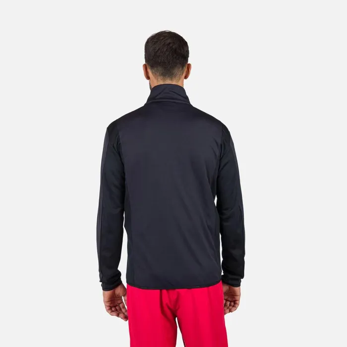 Herren Sweatshirts Und Pullover Rossignol Herrenfleecejacke Mit Durchgehendem Reiverschluss Diretta Black200