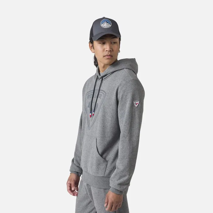 Herren Sweatshirts Und Pullover Rossignol Herrensweatshirt Mit Kapuze Und Logo Heathergrey280