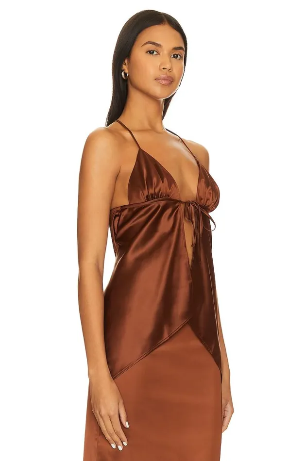 Ivy Top Chocolate Brown Women Lovers and Friends Tops