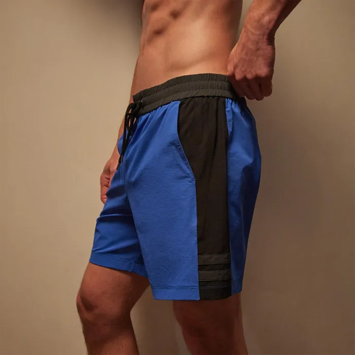 James Perse Shorts Stretch Rip Stop Sport Short Baltic Blueblackcarbon 8211 Men