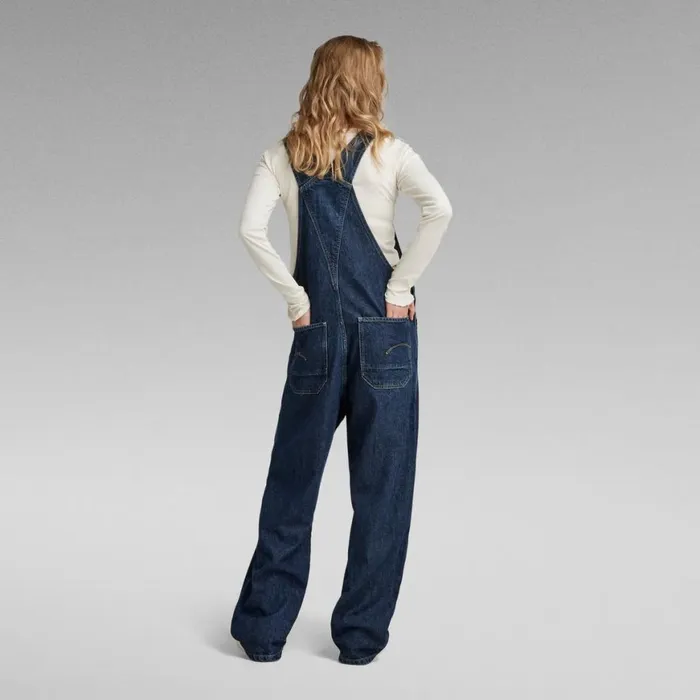 Jumpsuits Women GStar RAW Utility Bib Overall Worn In Blue Pool