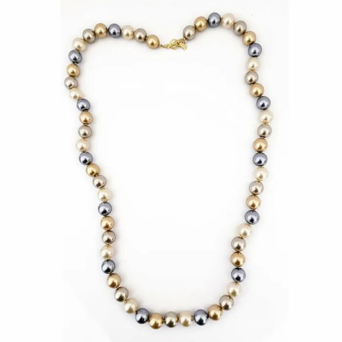 Kenneth Jay Lane Natural Necklaces Women Multicolored Pearls Necklace Kenneth Jay Lane Natural Necklaces Women Multicolored Pearls Necklace