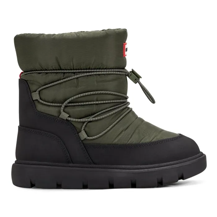 Kids Insulated and Snow Boots Hunter Boots Big Kids Cozy Lug Sole Insulated Waterproof Snow Boots Medium Green