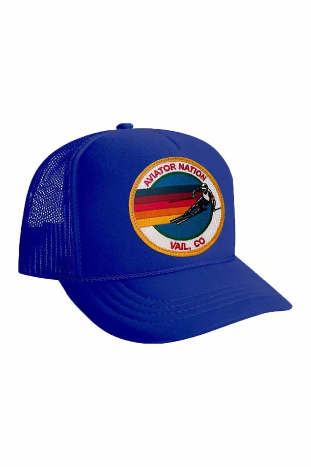 Kids Trucker Hats Aviator Nation Signature Vail 8211 Vintage Foam Trucker
