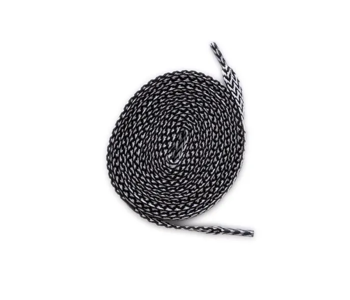 Laces and Accessories WomensMens P448 Shoelaces BlackWhite Chevron