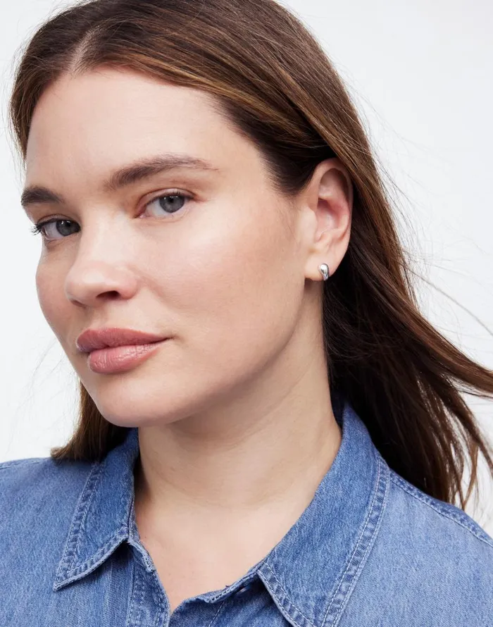 Madewell DemiFine Chunky Bubble Mini Stud Earring Sterling Silver Women Jewelry
