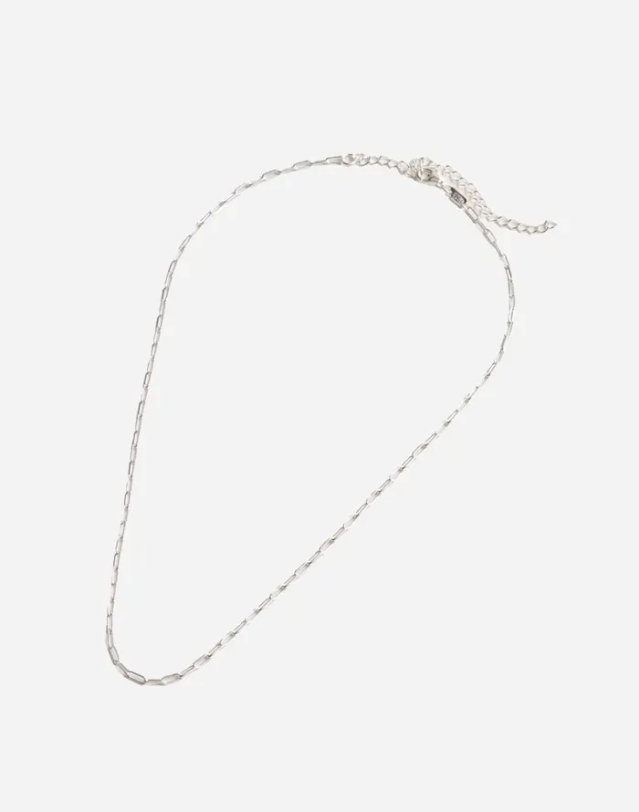 Madewell DemiFine Paperclip Chain Necklace Sterling Silver Women Jewelry