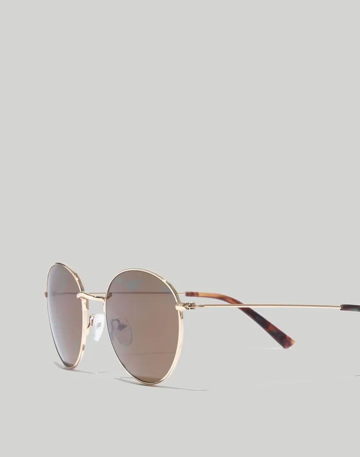 Madewell Fest Sunglasses Golden Brown Women Sunglasses