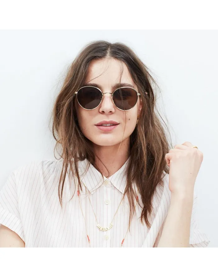 Madewell Fest Sunglasses Golden Brown Women Sunglasses