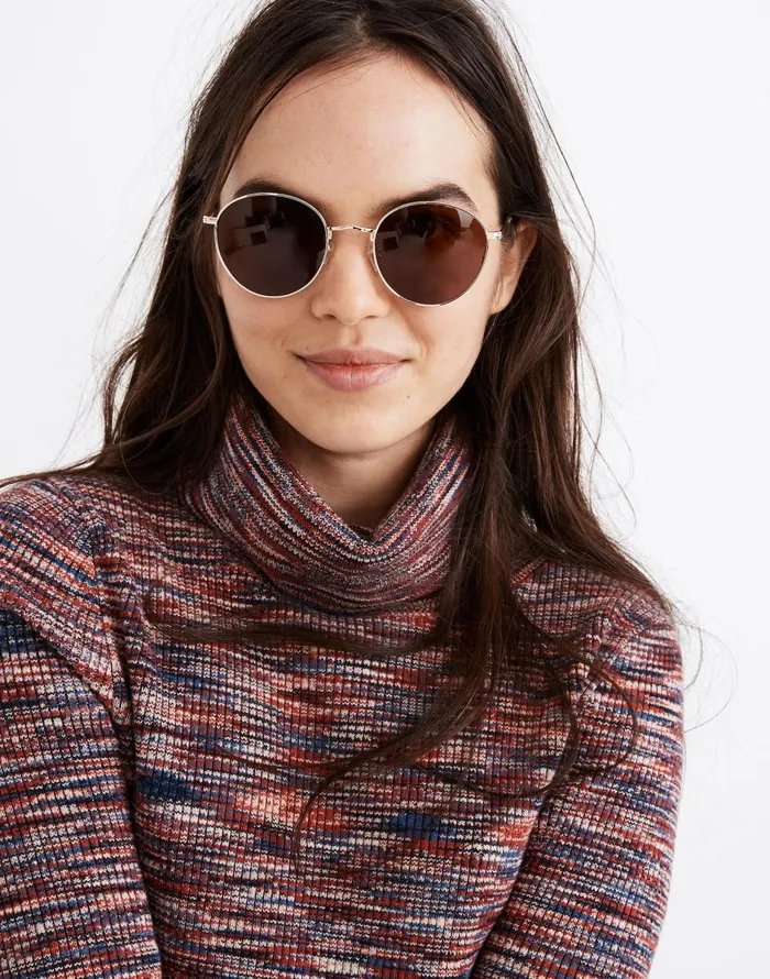 Madewell Fest Sunglasses Golden Brown Women Sunglasses