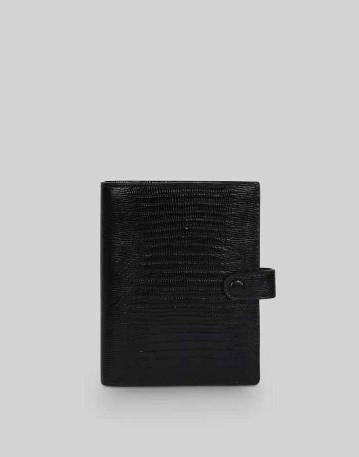 Madewell Hyer Goods Luxe Traveler039s Wallet Jet Black Women Pouches and Wallets