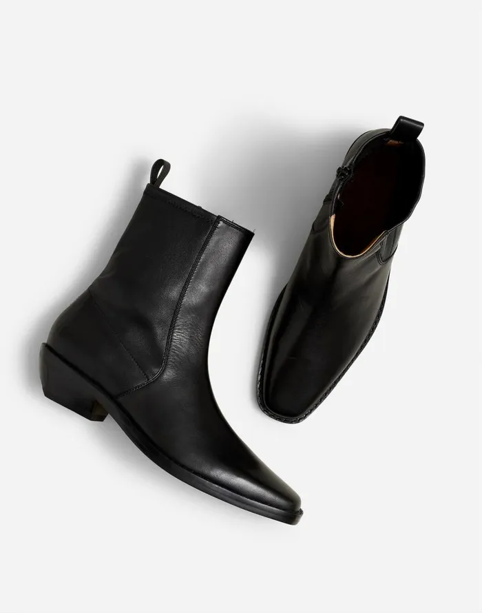 Madewell The Idris Ankle Boot True Black Women Boots