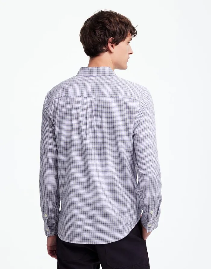 Madewell The Perfect Shirt In Softdrape Twill Holiday Tattersall Twill Men Shirts