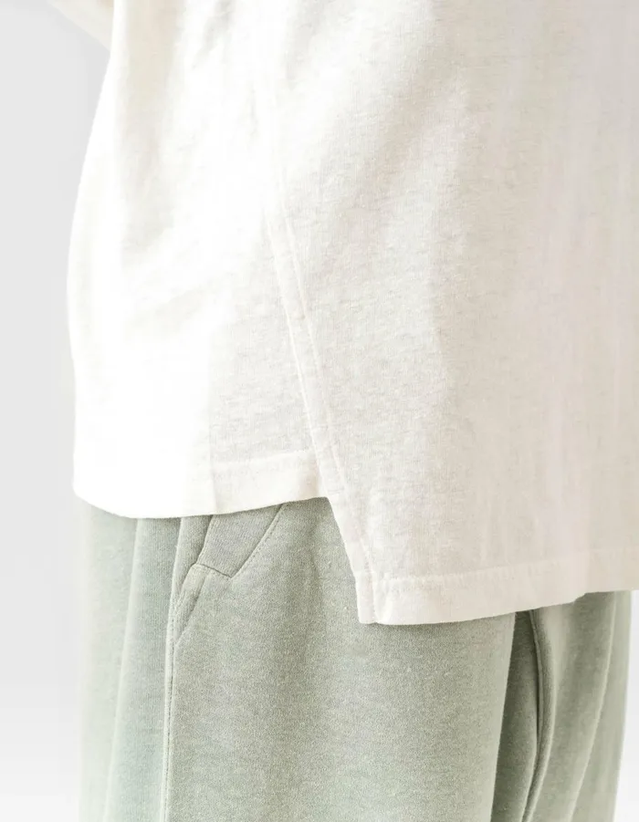 Maharishi Long Sleeve TShirts 6001 Monk Organic Hemp LS TShirt Ecru 8211 Men