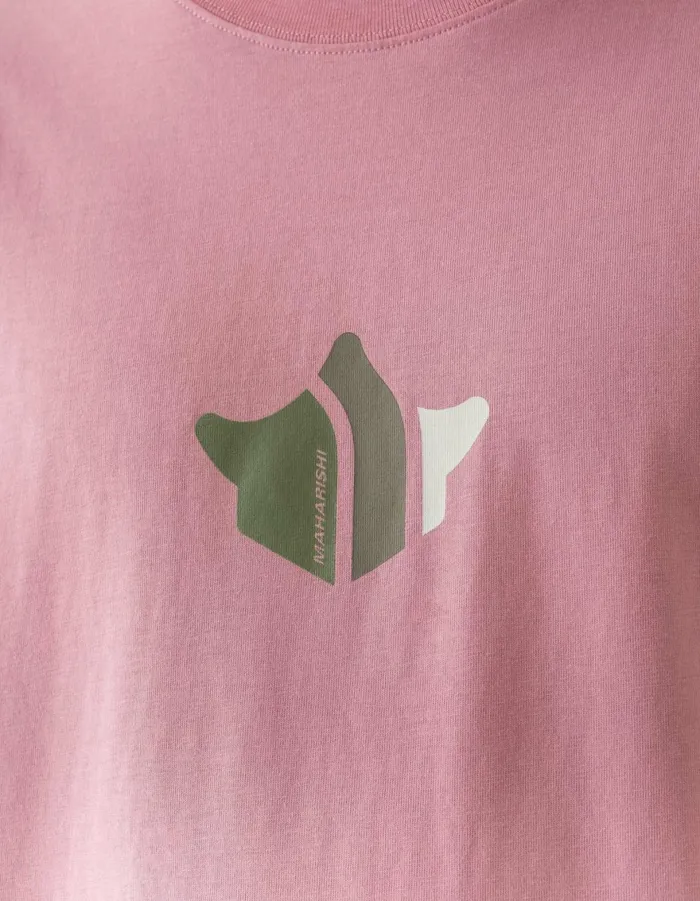 Maharishi Short Sleeve TShirts 1492 Maharishi Temple TShirt Pink 8211 Men