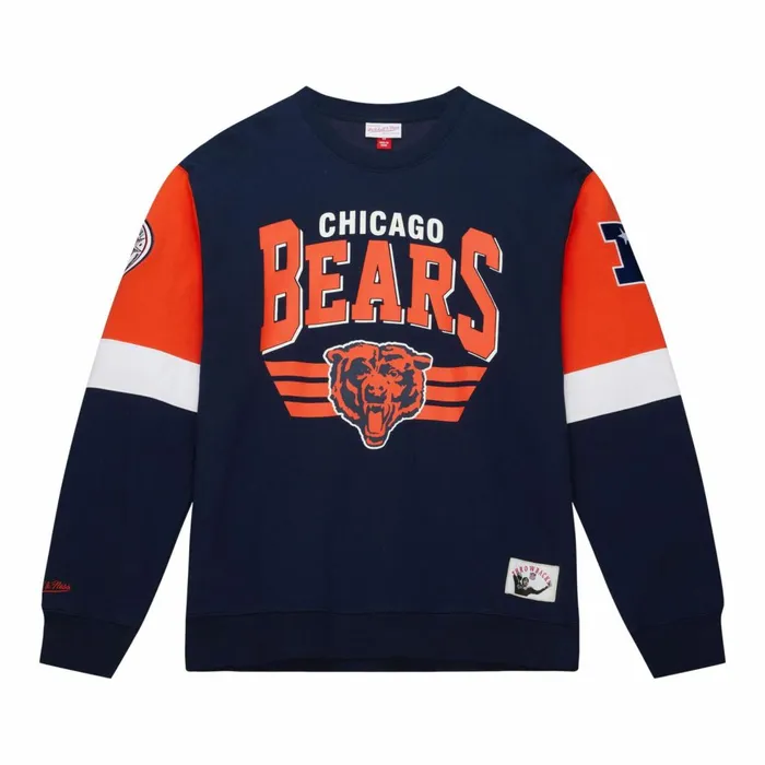 Men039s Hoodies and Sweatshirts Mitchell and Ness All Over Crew 30 Chicago Bears