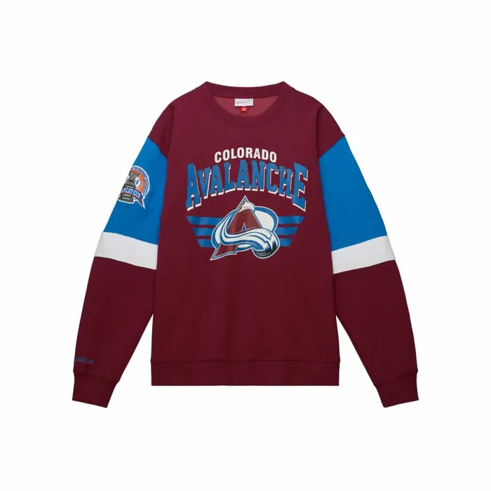 Men039s Hoodies and Sweatshirts Mitchell and Ness All Over Crew 30 Colorado Avalanche