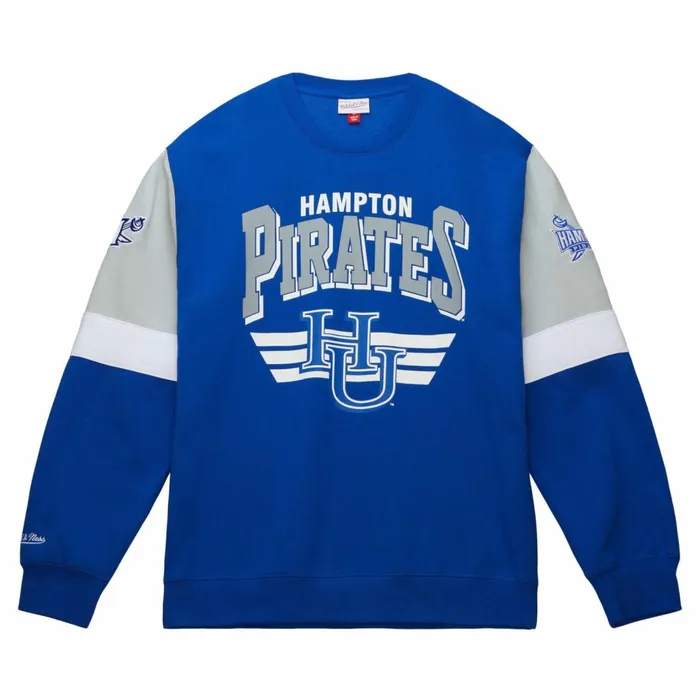 Men039s Hoodies and Sweatshirts Mitchell and Ness All Over Crew 30 Hampton University
