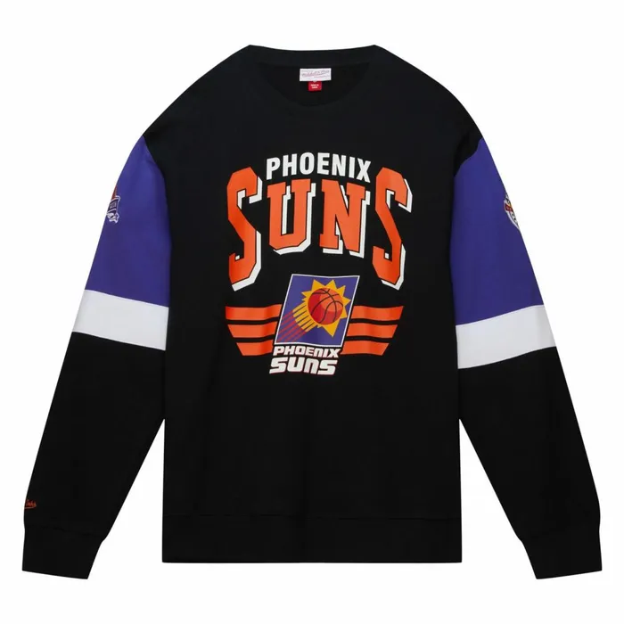 Men039s Hoodies and Sweatshirts Mitchell and Ness All Over Crew 30 Phoenix Suns