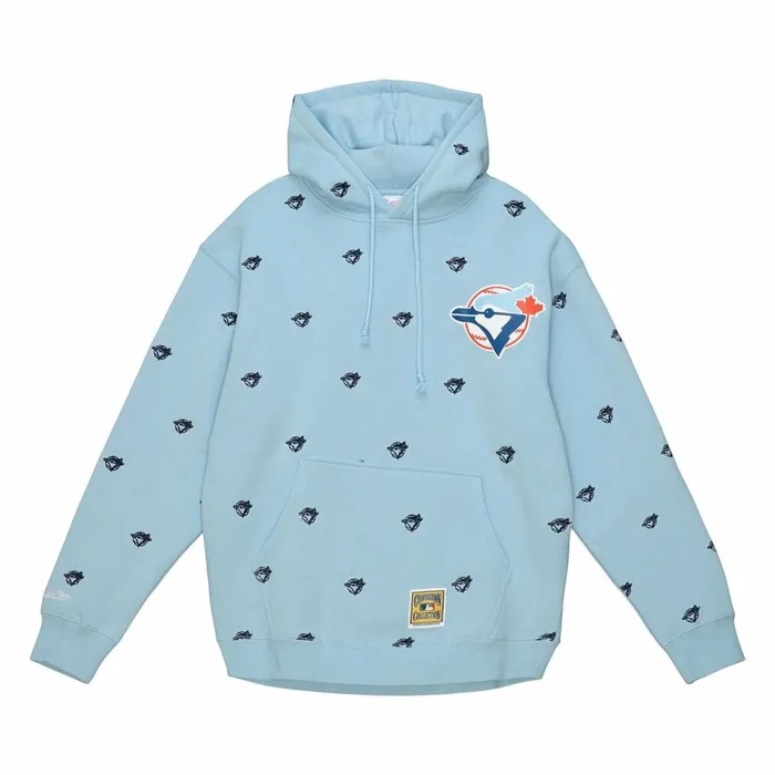 Men039s Hoodies and Sweatshirts Mitchell and Ness MLB Repeat Hoody Toronto Blue Jays
