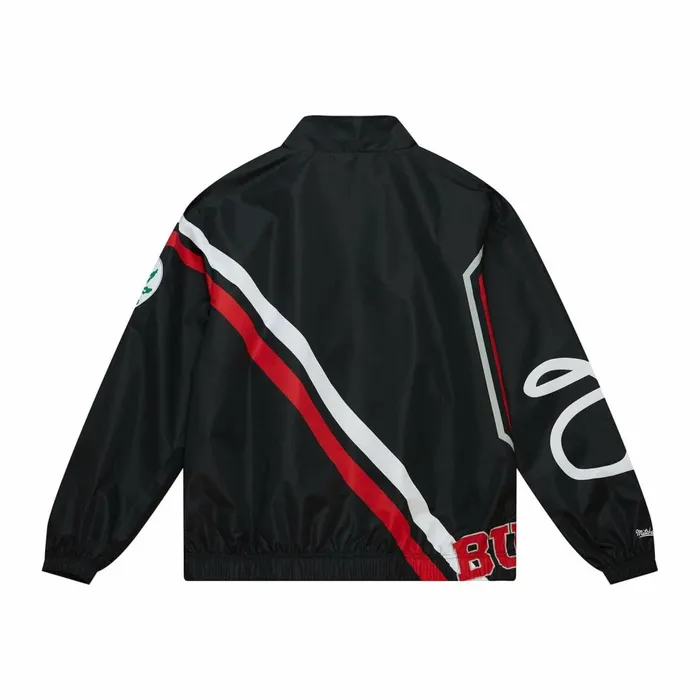 Men039s Jackets and Outerwear Mitchell and Ness Exploded Logo Warm Up Jacket Ohio State Men039s Jackets and Outerwear Mitchell and Ness Exploded Logo Warm Up Jacket Ohio State