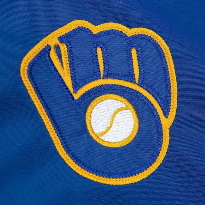 Men039s Jackets and Outerwear Mitchell and Ness Flashback Track Jacket Milwaukee Brewers Men039s Jackets and Outerwear Mitchell and Ness Flashback Track Jacket Milwaukee Brewers