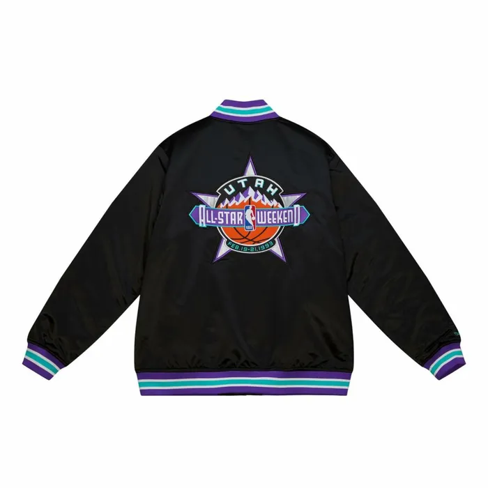 Men039s Jackets and Outerwear Mitchell and Ness Heavyweight Satin Jacket Update All Star 1993 Men039s Jackets and Outerwear Mitchell and Ness Heavyweight Satin Jacket Update All Star 1993