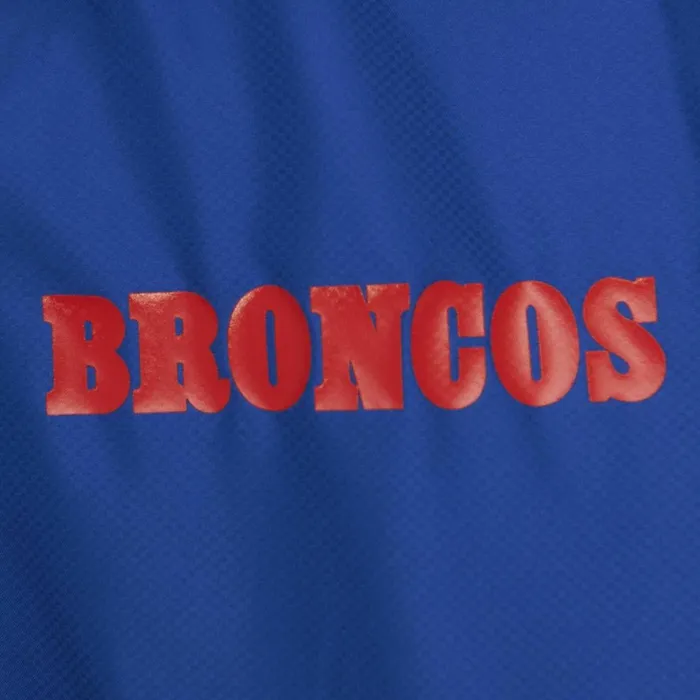 Men039s Jackets and Outerwear Mitchell and Ness Throw It Back Full Zip Windbreaker Denver Broncos