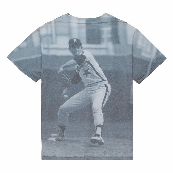 Men039s MLB Mitchell and Ness Highlight Sublimated Player Tee Houston Astros Nolan Ryan Men039s MLB Mitchell and Ness Highlight Sublimated Player Tee Houston Astros Nolan Ryan