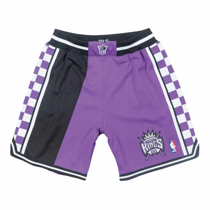 Men039s NBA Authentic Mitchell and Ness Authentic Shorts Sacramento Kings 199495