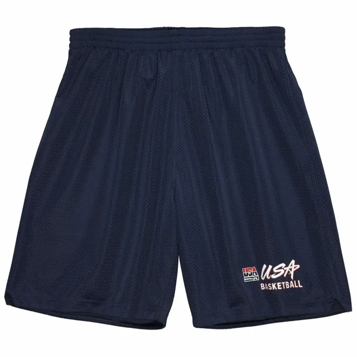 Men039s NBA Authentic Mitchell and Ness Authentic Team USA Mens 199697 Shorts
