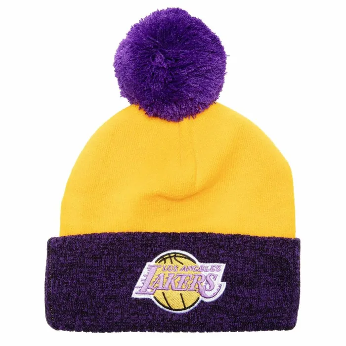 Men039sWomen039s Knit 154 Styles Mitchell and Ness Two Tone Pom Beanie HWC Los Angeles Lakers Men039sWomen039s Knit 154 Styles Mitchell and Ness Two Tone Pom Beanie HWC Los Angeles Lakers