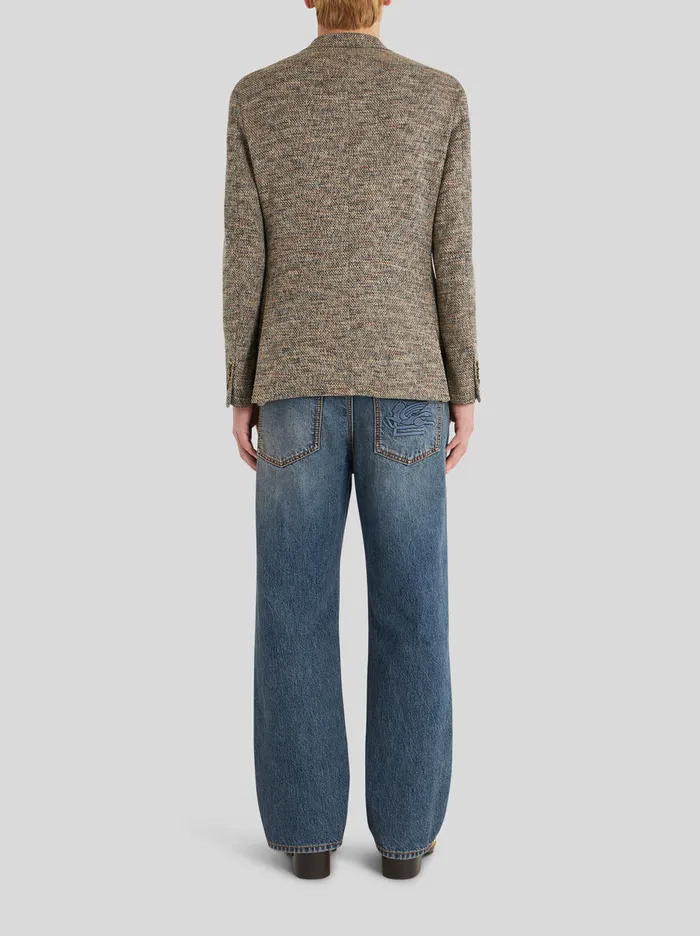 Men Cotton And Virgin Wool Jacket Etro Jackets
